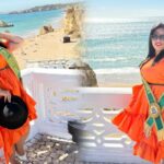 Luana Barreto Reflete Sobre Força e Liberdade em Visita Marcante à Praia da Rocha no Algarve
