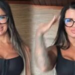 Pamella Cristiny, a Pampam, divide opiniões nas redes sociais após publicar vídeo com look justo